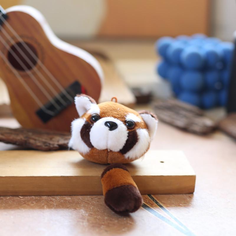 Plush Raccoon Mini Toy Cartoon Animal Keychain Backpack Pendeent Gifts Holiday