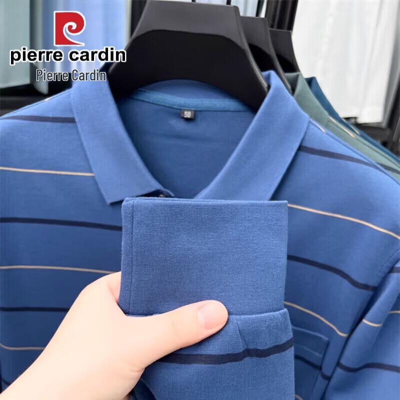 Pierre Cardin Мужская футболка-поло с длинным рукавом и карманом