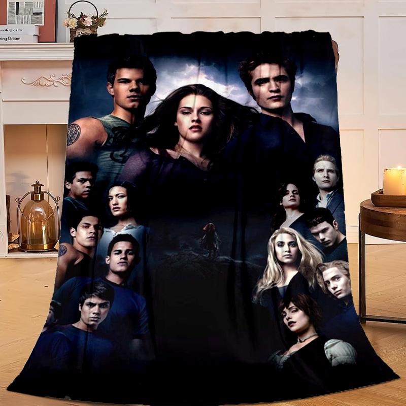 1PC vampire Saga Romance Flannel Blanket Gift, Suitable for Both Men And Women, Soft Ideal for Beds And Sofa, Birthday Or Christmas Gift