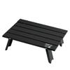 CAPTAIN STAG Outdoor Table Aluminum Roll Table Compact Foldable with Case Matte Black UC-582