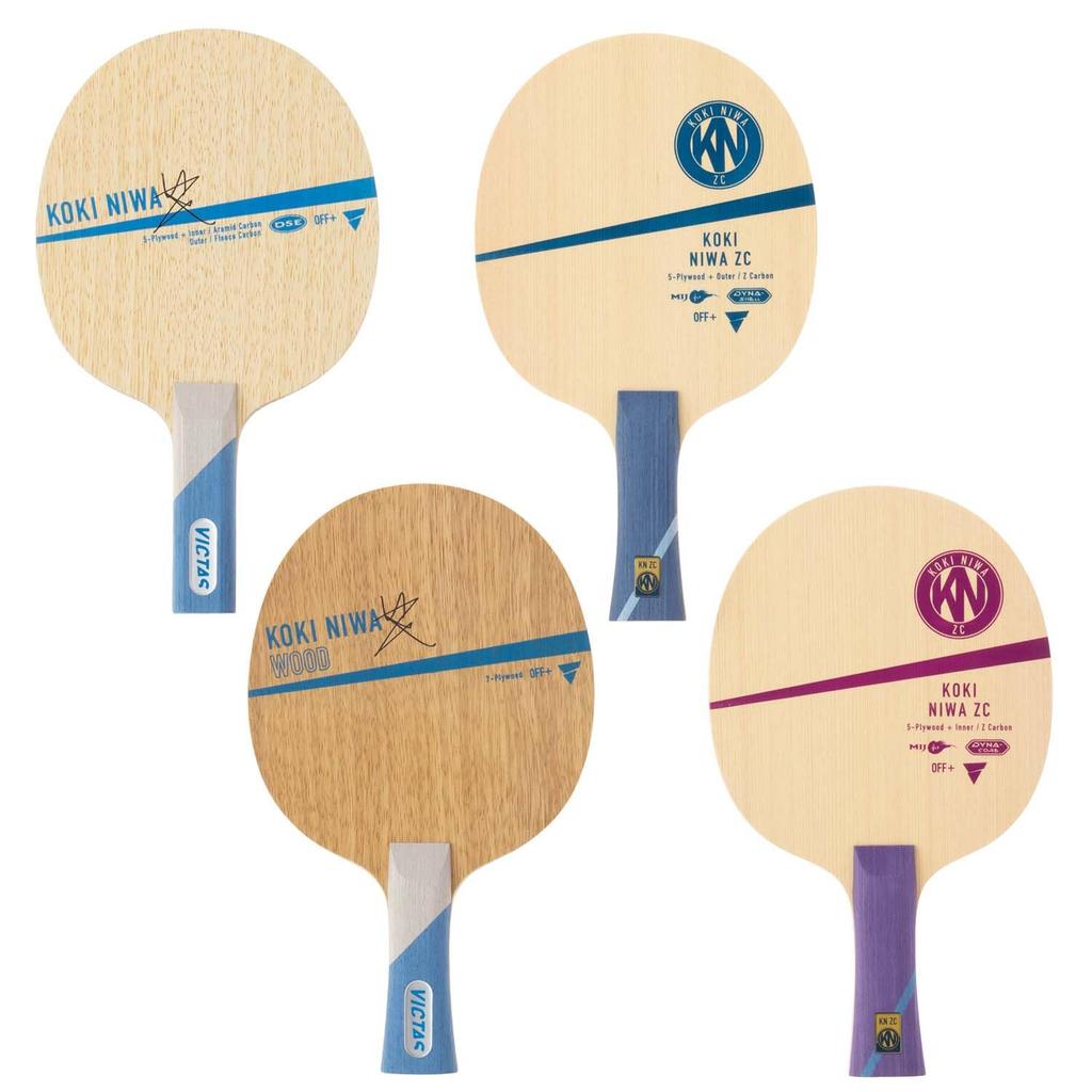 Victas Koki Niwa Wood Shakehand Offensive Table Tennis Model Used by Koki 027204 Racket, 7-Ply Plywood, Flare, Niwa,