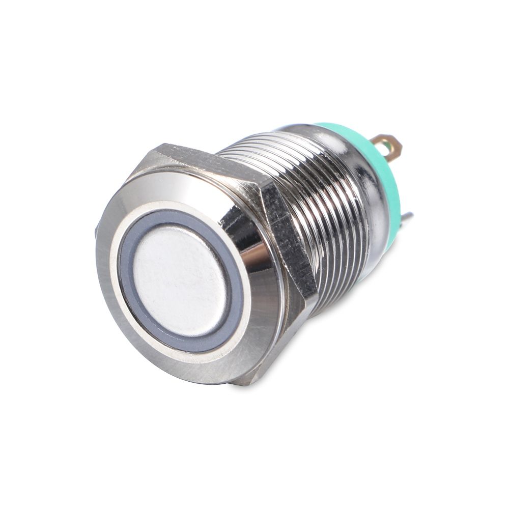 Waterproof Push 3V 5V 9V 12V 24V 110V 220V LED 12mm Metal Button Switch Momentary/Latching