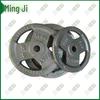 Mingji Three-Hole Cast Iron Barbell Weight Plate