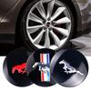 56mm Car Wheel Center Caps Badge Covers Emblem Stickers For Ford Focus Mustang MK7 Mondeo Mk4 Fusion Kuga Transit Edge Styling