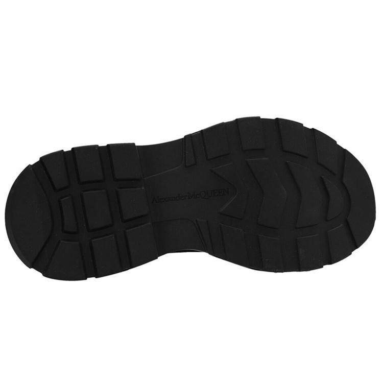 Alexander Mcqueen Кеды на платформе 'Black White' с канвасовым верхом Мужские 705659W4MV21000