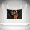Ssugar Ray Leonards Flag Boxer Banner 3x5ft With Brass Grommets Hd Printing Tapestry Exhibition Boxer Sports Fans Garage Decor