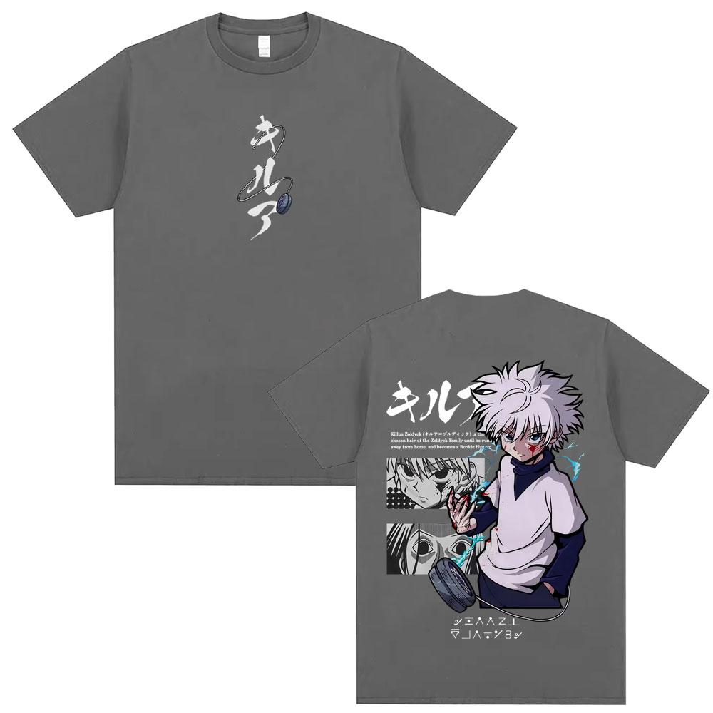 Hunter X Hunter Killua Zoldyck Printed Tshirt Unisexs and Womens Tshirt Unisexs Top Sports Tshirt Unisexs Tshirt Summer Tee 2026