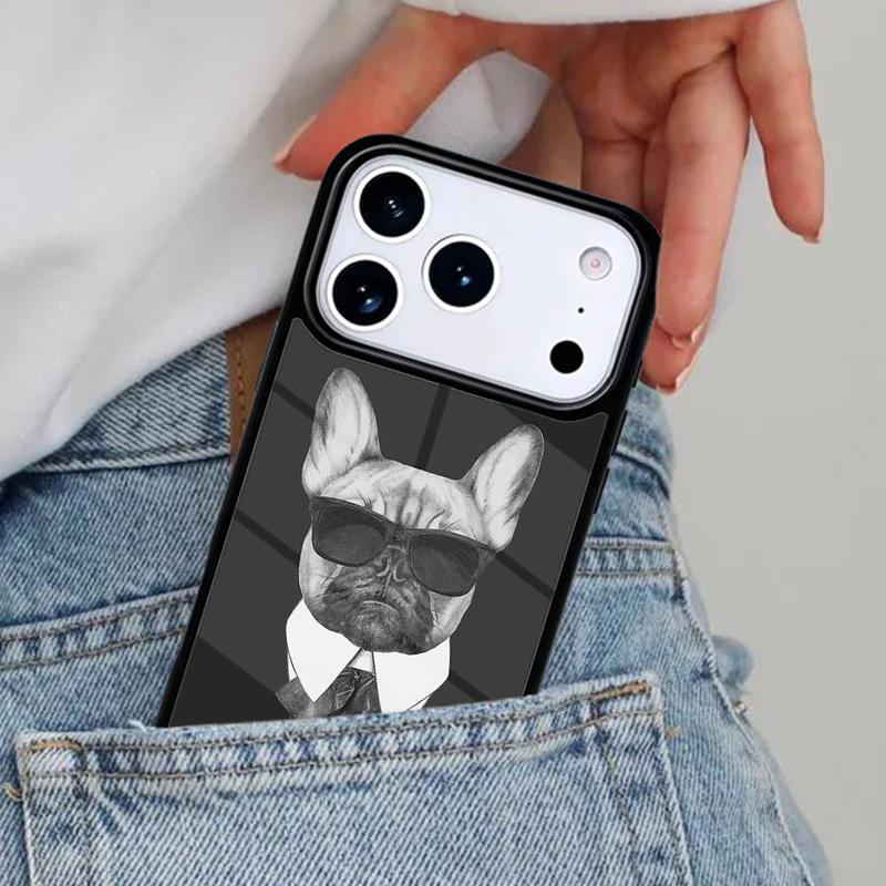 Чехол для телефона с изображением французского бульдога для iPhone 16e 15 14 13 12 17 Pro Max Plus Air 17pro Чехол Coque