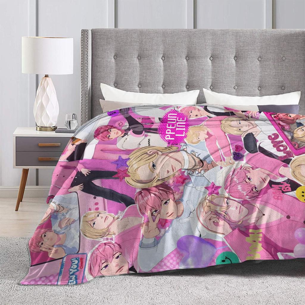 Kpop PLAVE Caligo pt Blanket Camping Flannel Throw Blanket For Outdoor Super Soft Customized Quality Bedspread Gift