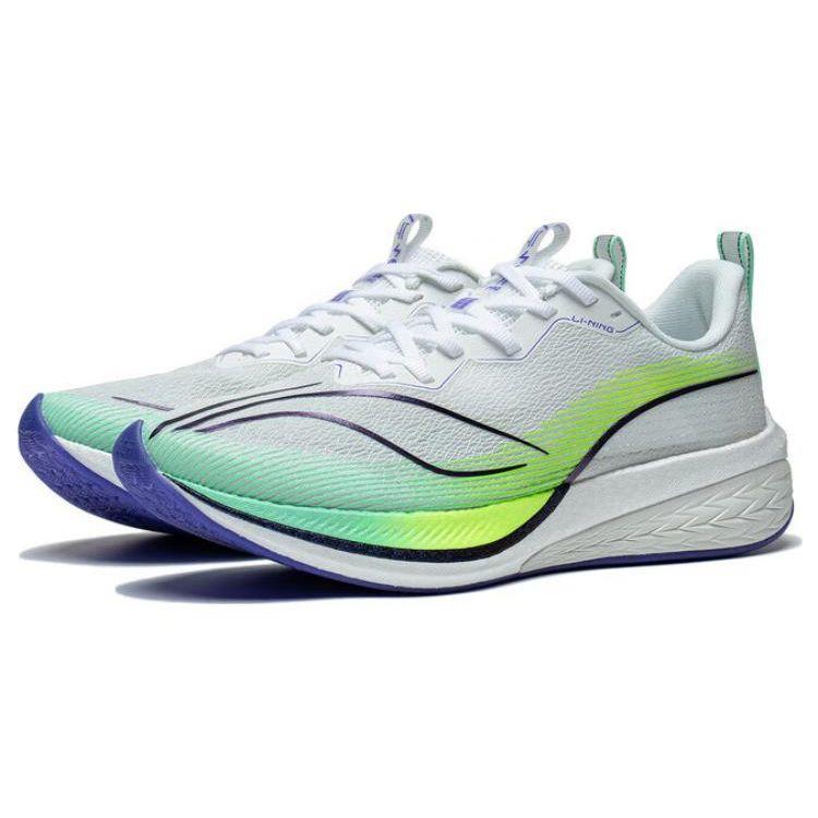 Кроссовки для бега Li Ning Red Rabbit 6 Pro Stable Support Soft Upper Energy Return Midsole с амортизацией и низким верхом, мужские кроссовки для бега, белые ARMT013-12