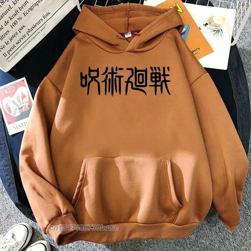 Jujutsu Kaisen, японский аниме-принт, унисекс, толстовка с принтом, корейские повседневные аниме-худи, осенняя теплая толстовка в стиле Харадзюку для парней