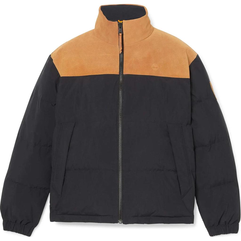 Timberland Мужская куртка с цветным блоком, воротником-стойкой, застежкой-молнией и длинным рукавом, черная TB0A6G2N001