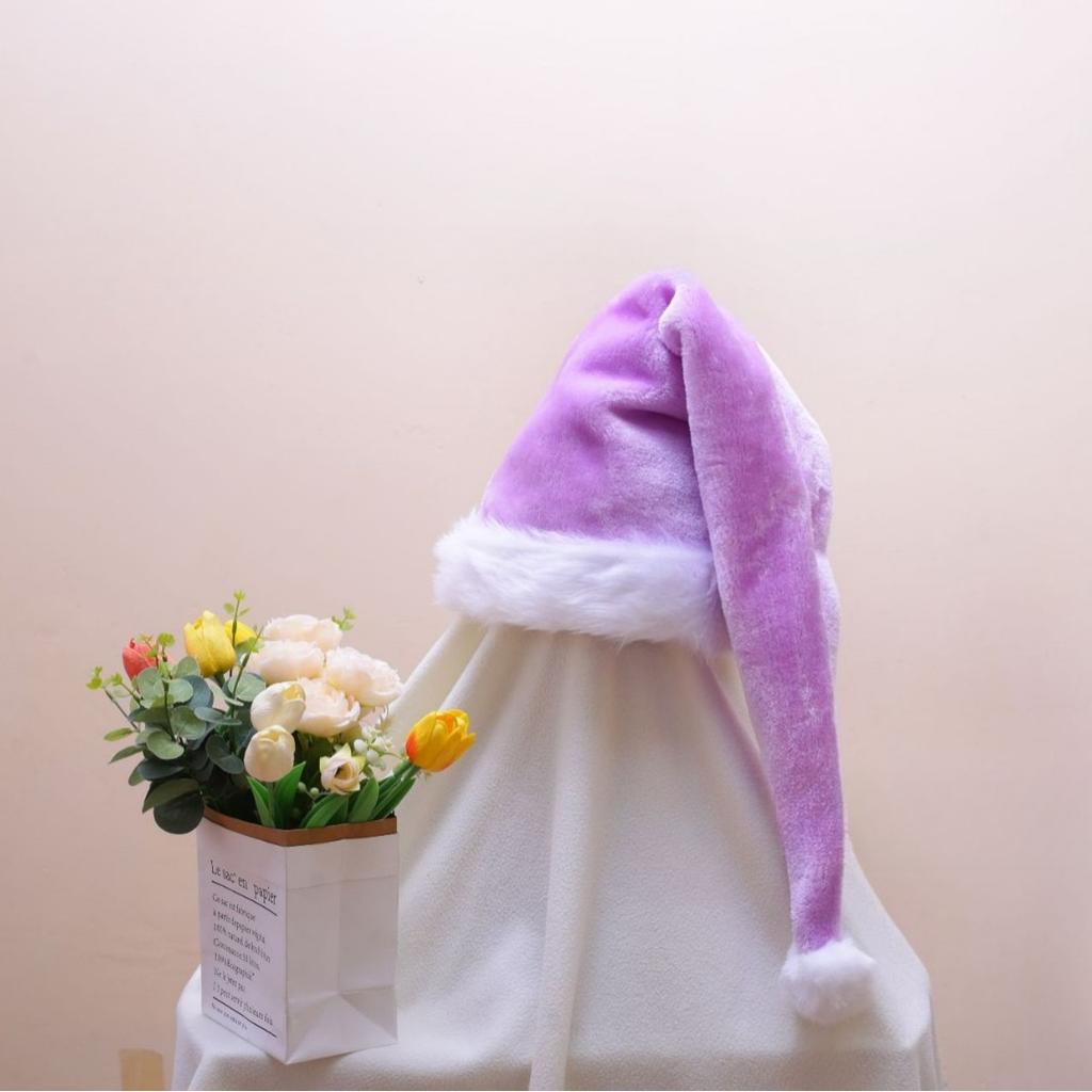 Шапка Санты с длинным хвостом, Доступно несколько цветов, Забавная рождественская шапка для рождественской вечеринки, Праздничное украшение, Подарок для взрослых и детей