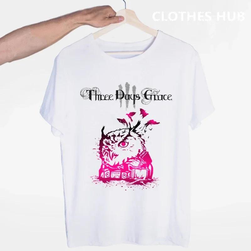 Three Days Grace Music Band T-shirt O-Neck Short Sleeves Summer Casual Fashion Unisex Unisex And Wo Unisex Tshirt Shirt