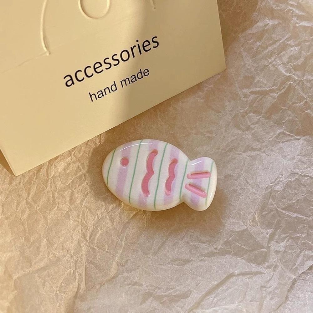 6Pcs Cute Cartoon Small Fish Hairpins Children Korean Sweet Y2k Girls Colorful Mini Hair Clips Hair Accessories