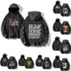Ретро Мода Графический Принт Хип-Хоп Худи для Мужчин Y2k Панк Повседневный Свободный Пуловер Женский Уличный Стиль Толстовка Худи