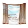 Настенный гобелен с океаном, пейзаж, лес, водопад, гобелен, настенный гобелен, настенный ковер, пляжный гобелен, домашний декор