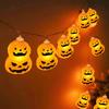 2025 Хэллоуин тыква гирлянда светодиодные тыквы гирлянда на батарейках для украшения вечеринки в помещении Хэллоуин 674