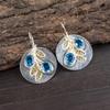 Swiss Blue Topaz 925 Sterling Silver Jewelry, Handmade Gorgeous Silver Earrings, Topaz Gemstone Jewelry For Love