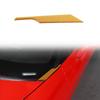 Soft Yellow Carbon Fiber Hood Triangular Sticker Trim For Corvette C6 2005-2013