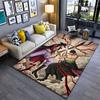 Sword Duel Anime Characters Carpet suitable as a non-slip mat for the living room or bedroom sofa