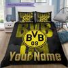 Custom Name BVB Bedding,Quilt Set Quilt Cover Pillowcase Home Birthday Gift(1 * duvet cover + 2 * pillowcase, without core) -HE40