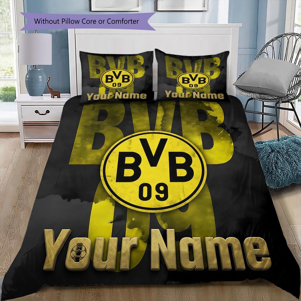 Custom Name BVB Bedding,Quilt Set Quilt Cover Pillowcase Home Birthday Gift(1 * duvet cover + 2 * pillowcase, without core) -HE40