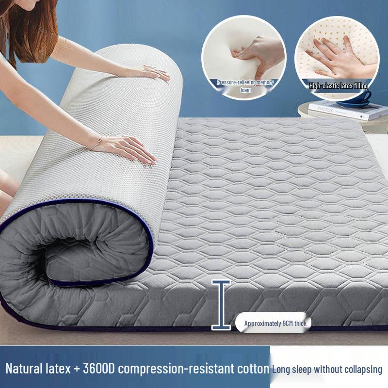 Class A Latex Mattress Topper: Soft, Thickened Tatami Pad for Dorm and Rental Rooms