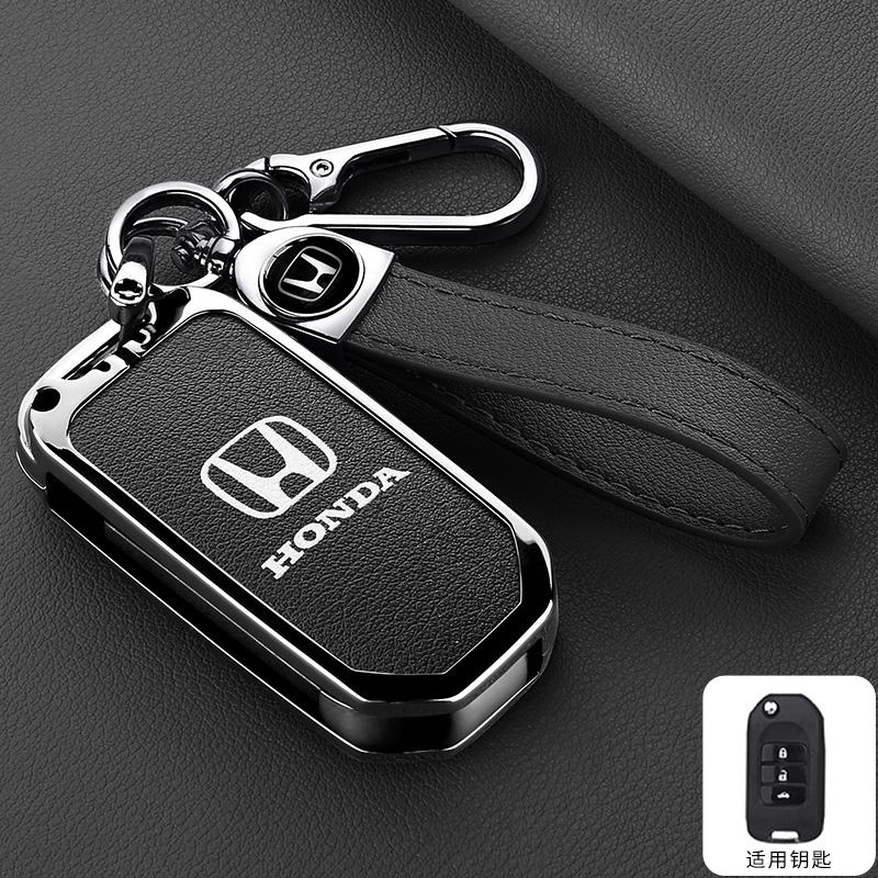 Zinc Alloy Car Flip Smart Key Case Cover Protection Shell For Honda Civic 4d 9th Gen 10 Accord XRV Life Jazz Crv Fit CR-V Crider