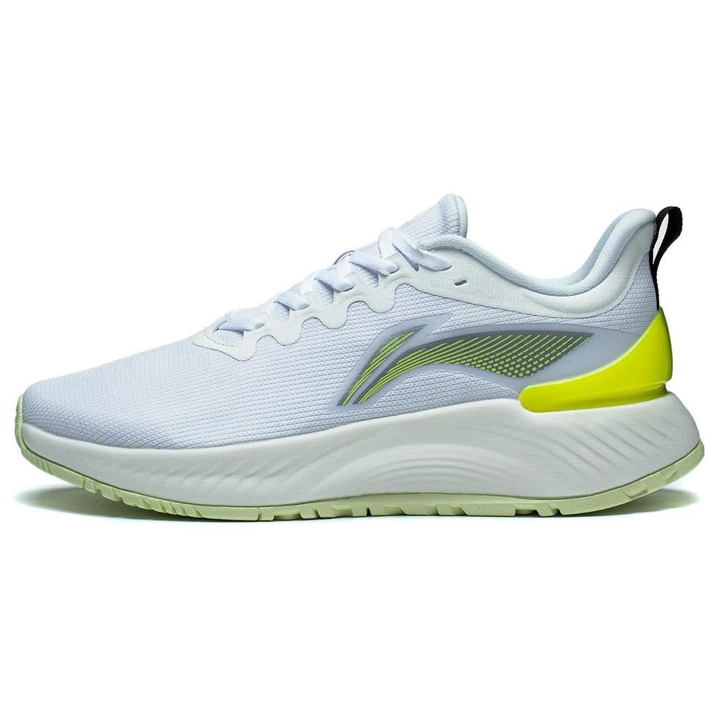 Li Ning Yue Ying Element Comfortable Shock Absorption Rebound Low Top Running Shoes Men Sneakers White ARHT005-2