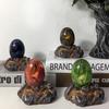 Saurs Dragon Eggs Glowing Resin Lava Saurs Egg Home Ornaments Collections and Gifts for Friends
