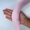 Handmade Wool Tops Fluffy Trim 1M Artificial Fur Stripe Decoration Faux Fur Ribbon Tape