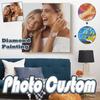 Фото на заказ Diy персонализированное алмазное искусство фото настройка полная круглая вышивка алмазное семейное фото и фото пары