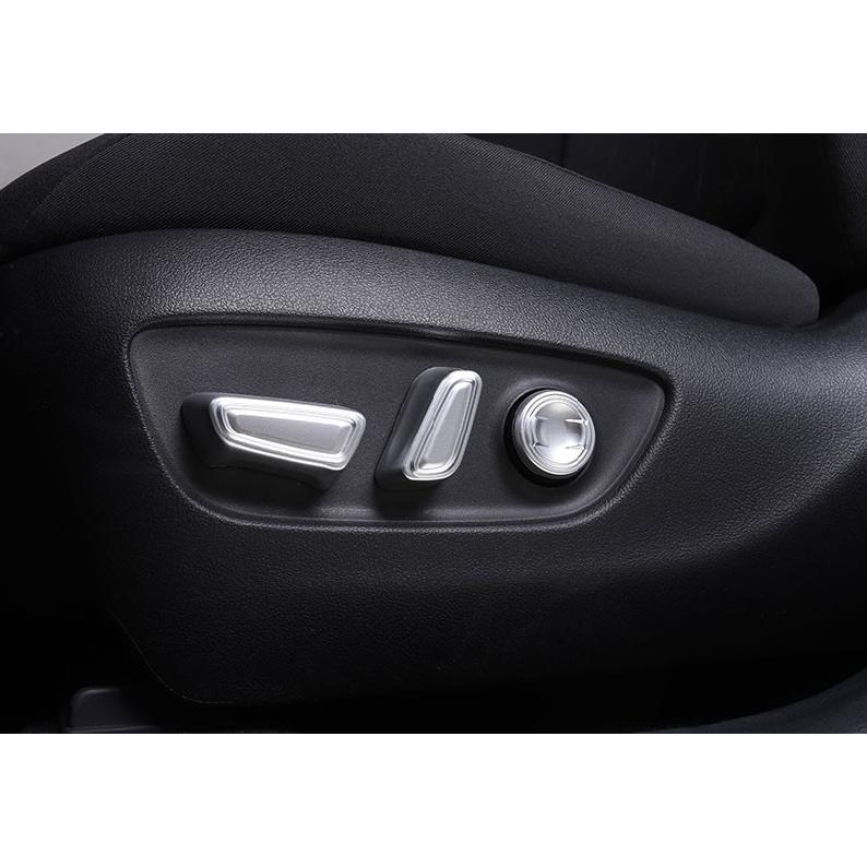 For Toyota RAV4 19-24 Matte Silver Power Seat Control Button Cover Trim 5pcs