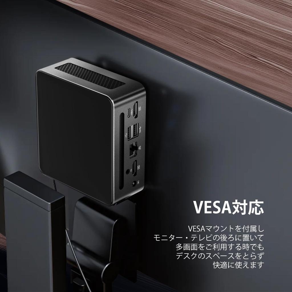 Мини-ПК AMD Ryzen 5 3550H ядер 8 потоков до мини-ПК 16 ГБ DDR4 512 ГБ NVME SSD 3 экрана одновременный вывод Windows11 VESA совместимый малый ПК AN2