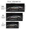 Белый Крутой Спортивный Автомобиль Коврик для Мыши Большой Игровой Противоскользящая Резиновая Основа Расширенный Коврик для Стола Геймерский Офисный Компьютерные Аксессуары Коврик для Мыши