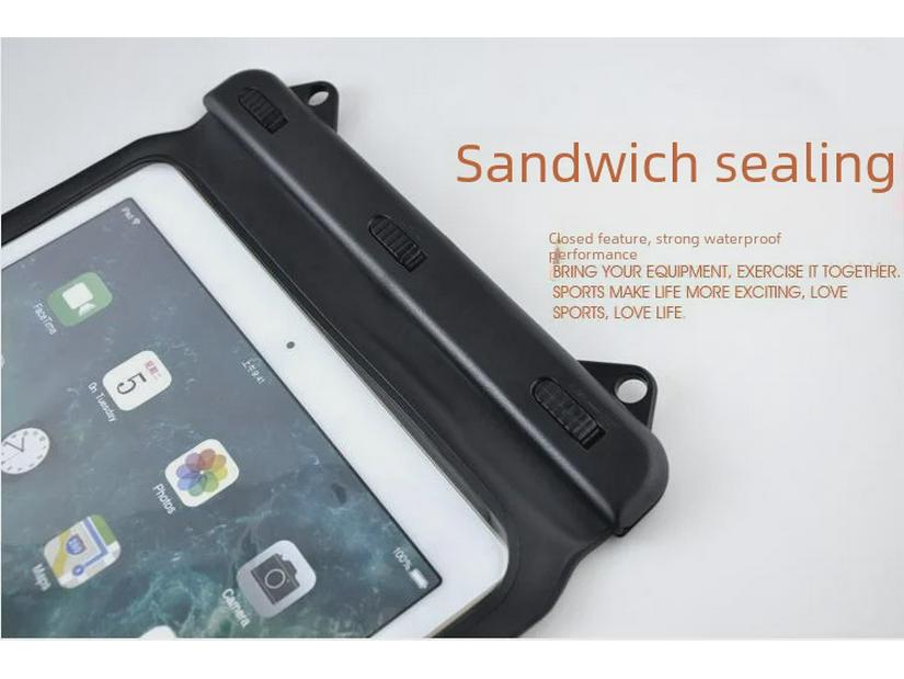 Большая водонепроницаемая сумка из ПВХ с зажимом из АБС-пластика, двумя крючками и чехлом для шнурка