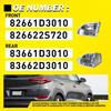 Exterior Door Front Handles & Rear Passenger Side Hand for Hyundai Tucson 16-21