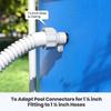 Garden Hose Conversion Adapter 1.25 Inch To 1.5 Inch Type B Pool Pump Adapter for Intex Hose Pump Connector Replacement