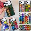 Paint Set Phone Case For Apple iPhone 17 Air 16E 15 14 Plus 13 12 11 Pro Max Mini Funda Cover