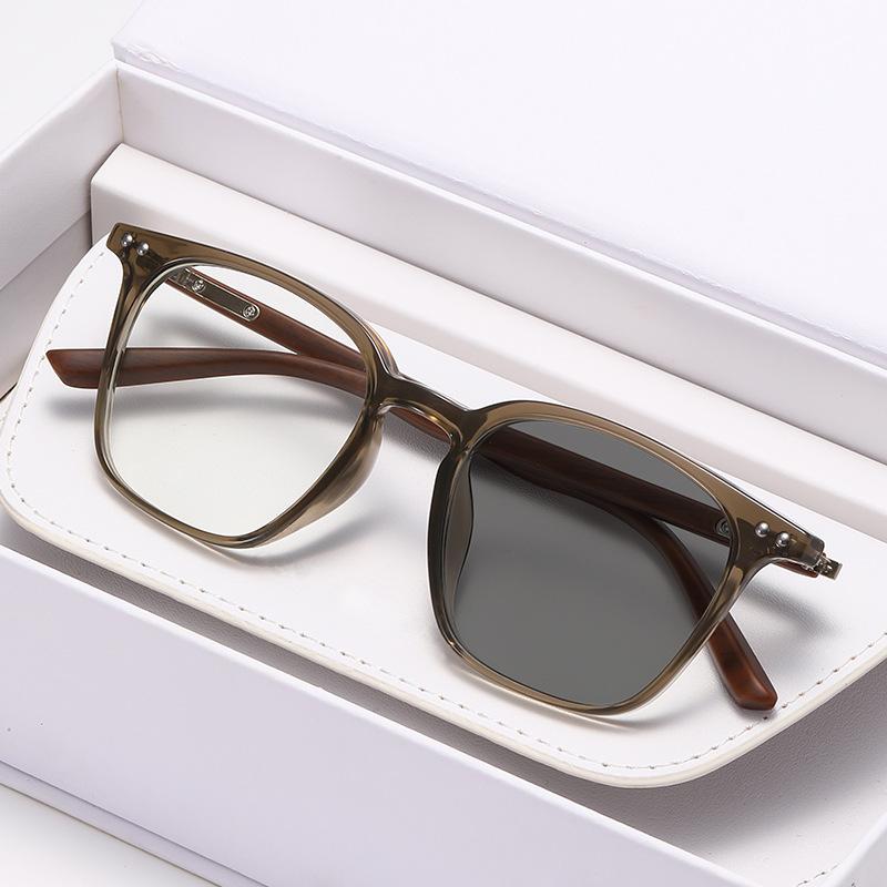 Женские очки-оверсайз с фотохромными линзами для близорукости, новая модная женская оправа для очков для близи, готовые солнцезащитные очки, диоптрии от 0 до -4.0