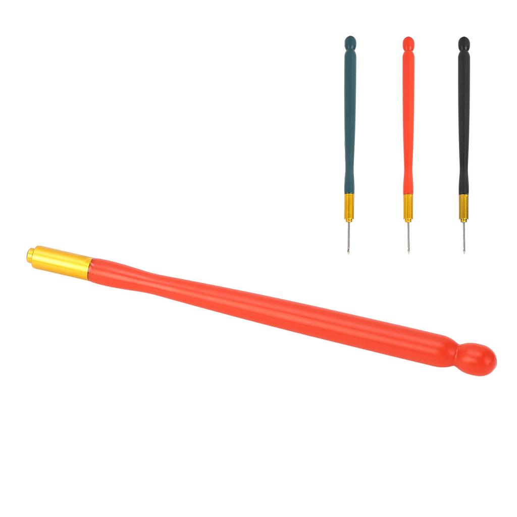 Крючок для вышивки крючком с пластиковой ручкой, многофункциональный инструмент для вышивки крючком и бисером