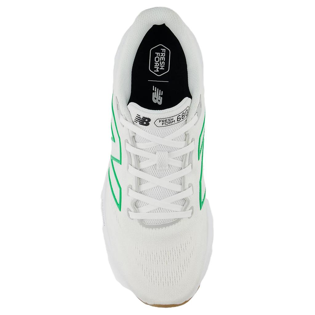 New Balance Мужские кроссовки Fresh Foam 680v8 White Kelly Green Brighton-Grey M680CW8