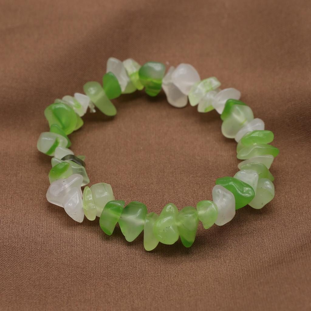 Новый стиль, женский браслет из натурального камня, аквамарин/зеленые агаты, гравийный браслет для женщин, цепочка для подарков на день рождения, 18 см