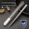 Портативные палочки для еды из чистого титана
