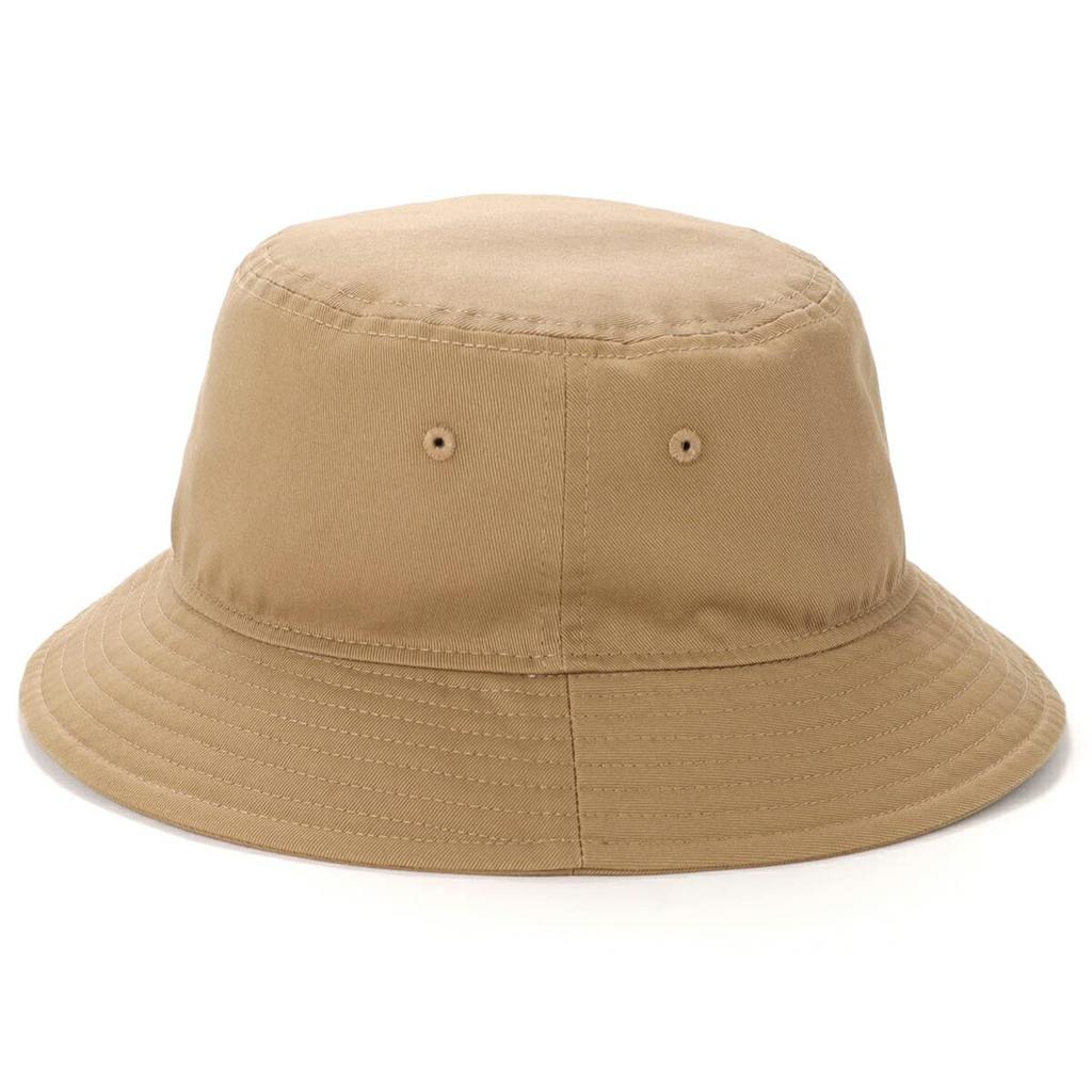 Twill Cotton KHA WHI 25J [New Era] Hat, Bucket, Khaki, M/L, BUCKET-01
