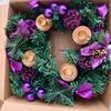 Christmas Norfolk Wreath PE Soft Rubber Texture Needles And Pinevine Christmas Decoration