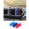 3 шт. M цвет ABS гриль Решетка для почек Чехлы для BMW X5/X6 2014-2016