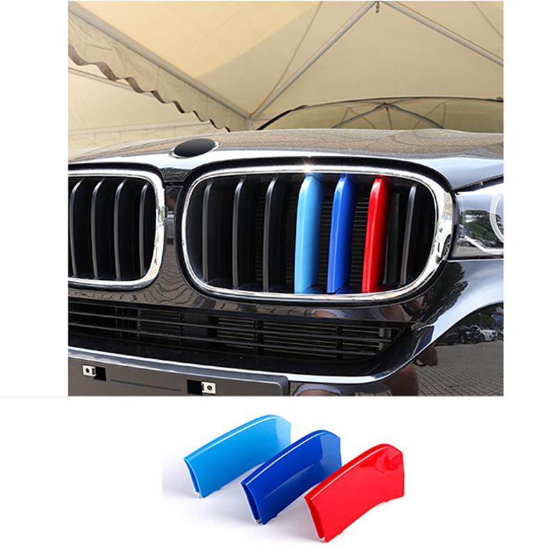 3 шт. M цвет ABS гриль Решетка для почек Чехлы для BMW X5/X6 2014-2016