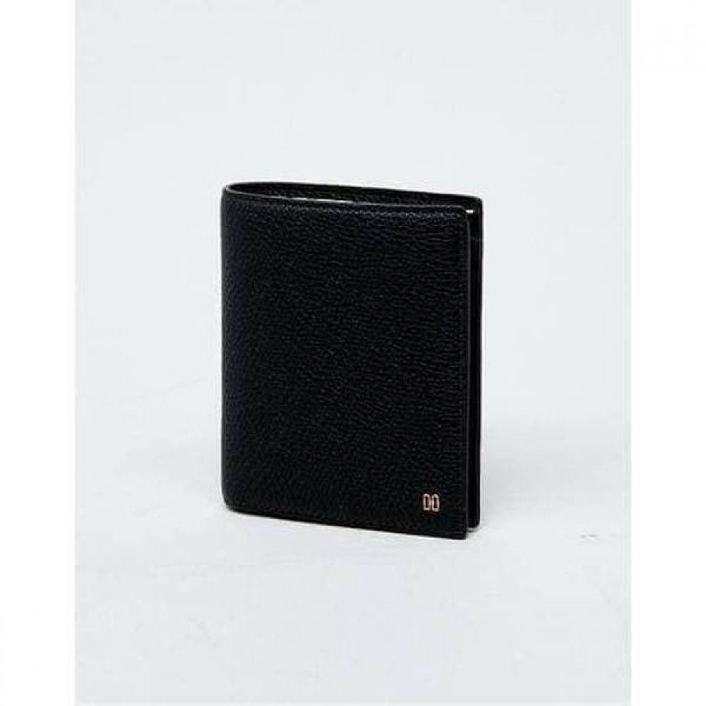 Daks Black European Leather Interior Check Line Wallet Dbwa6e852bk